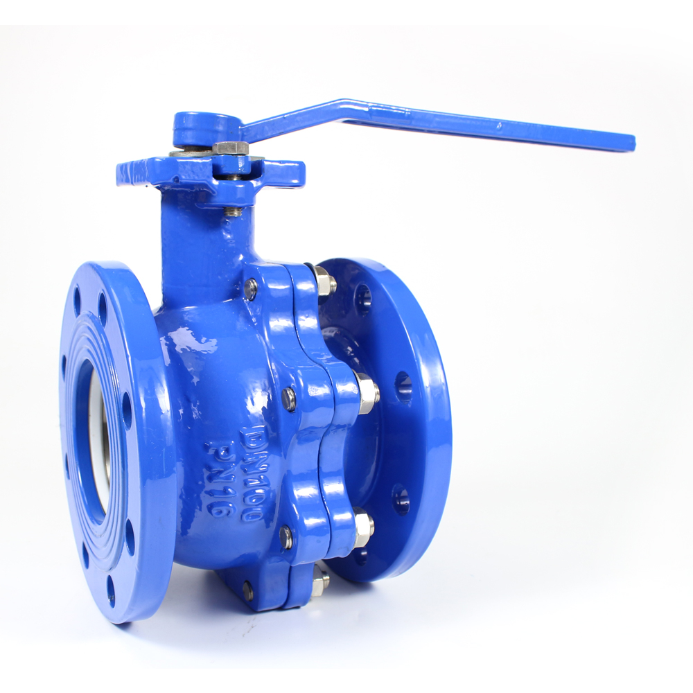 Flanged end ball valve