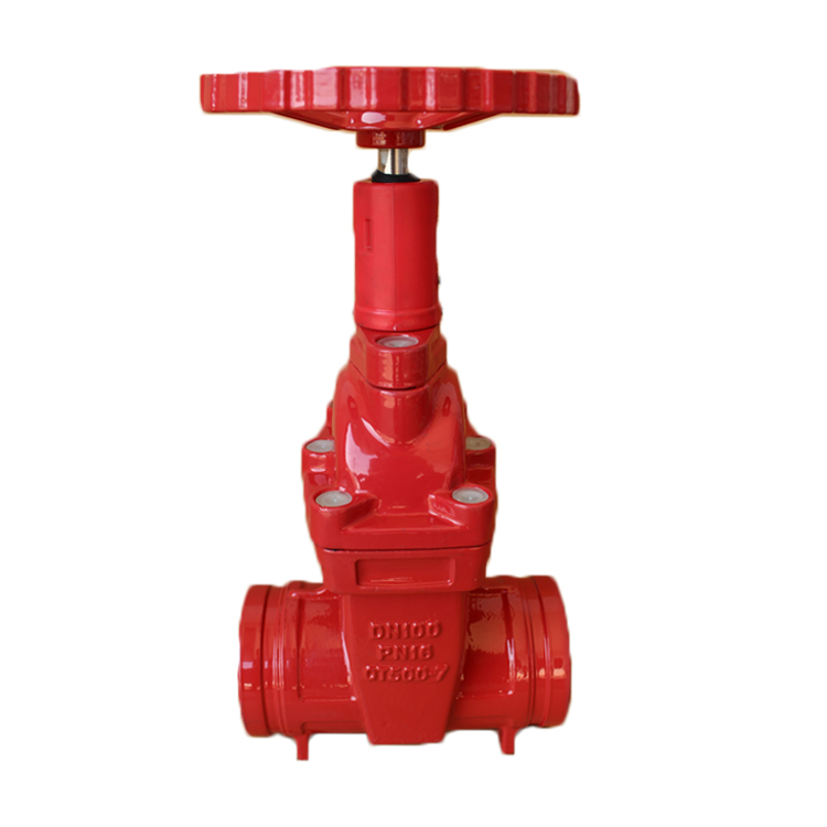 BS5163 Cast Iron Pressure Groove End Gate Valve 