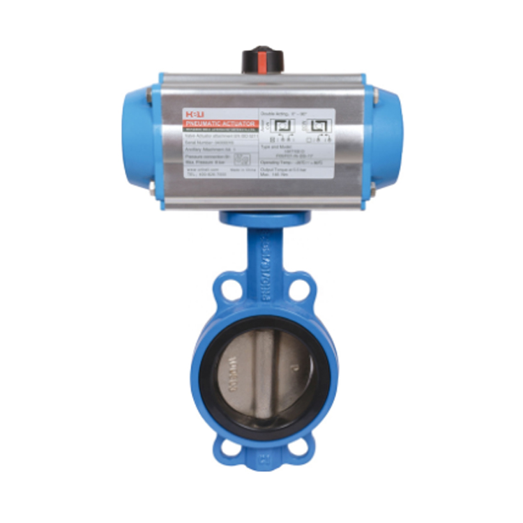 Pneumatic Wafer Butterfly Valve