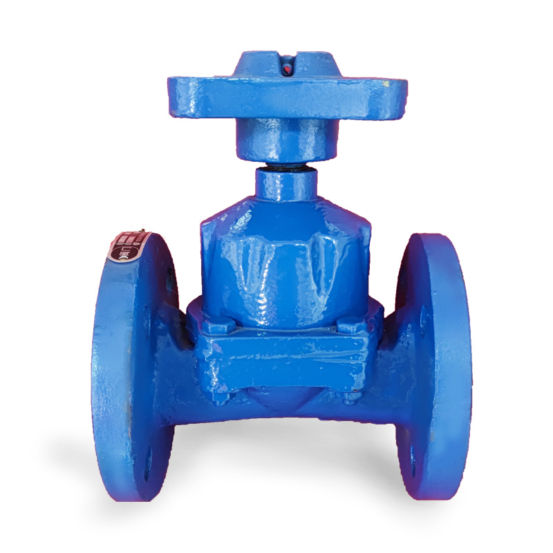 Straight through diaphragm valve