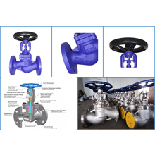 Angle Globe Valve OS Y Type Rising Stem Bolted Bonnet Construction