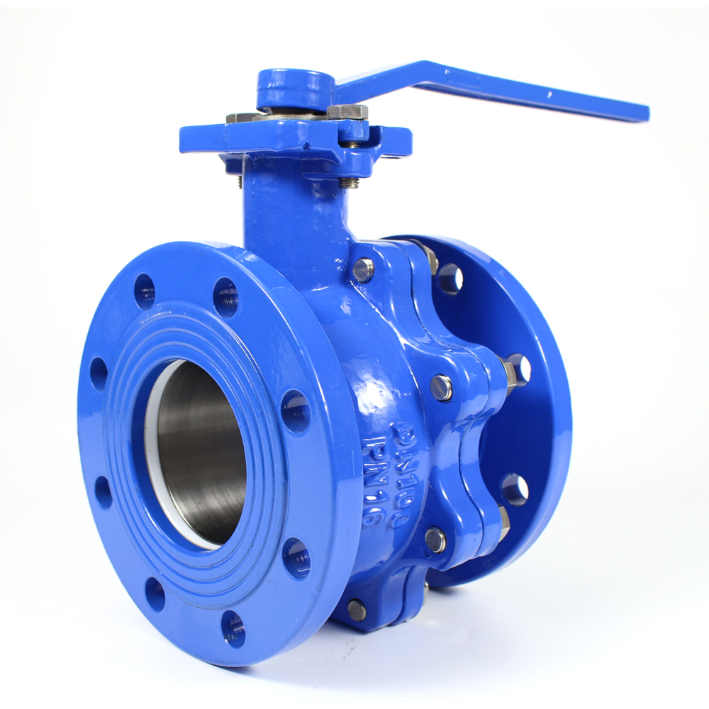 Flanged end ball valve