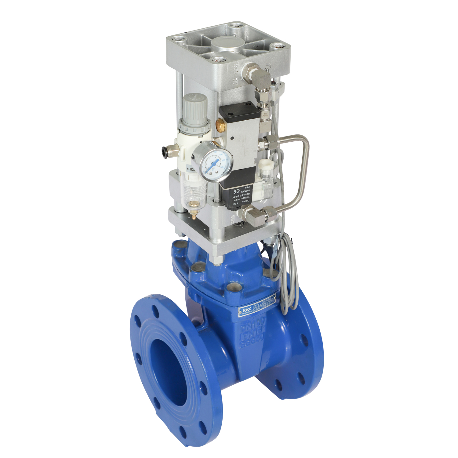 Pneumatic Actuator Resilient seat Gate Valve